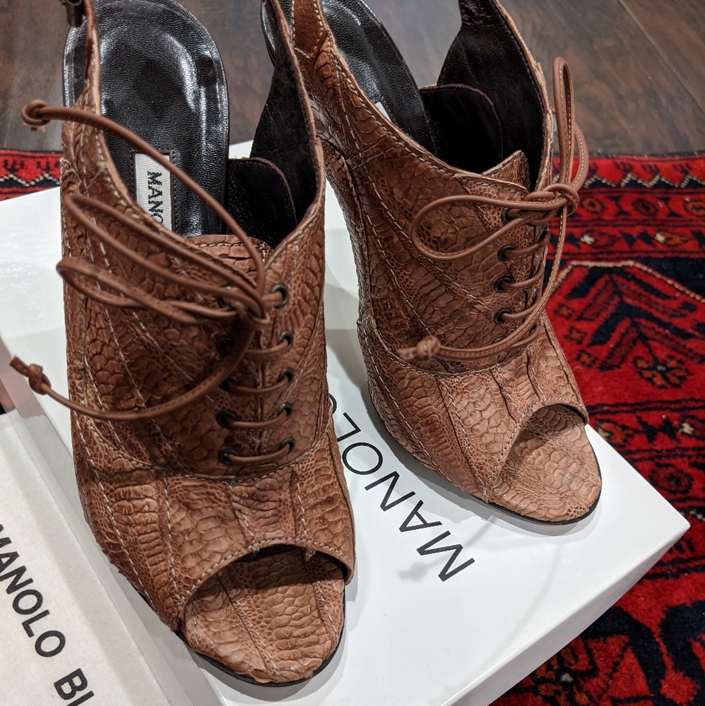 Manolo Blahnik Salanda Booties - Ships Free!